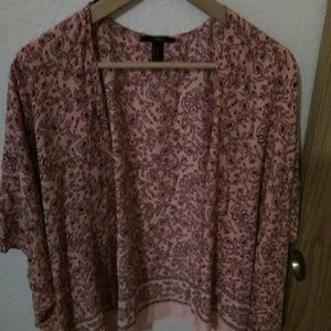 Pink Flower Shrug